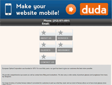 Tablet Screenshot of europeanopticalcorp.com